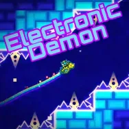 Play Geometry Dash Electronic Demon now!