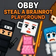 Play Obby Steal a Brainrot Playground now!