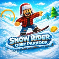 Play Snow Rider Obby Parkour now!