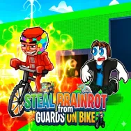 Play Steal Brainrot from Guards on Bike now!